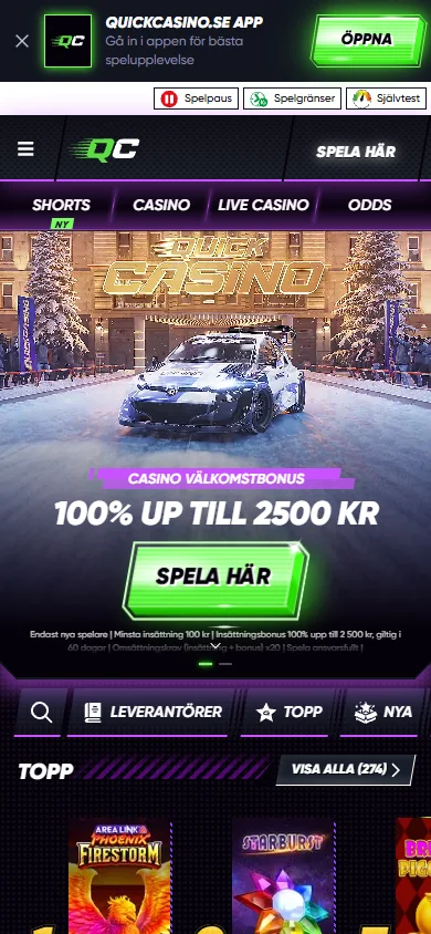 Quick Casino mobilversion