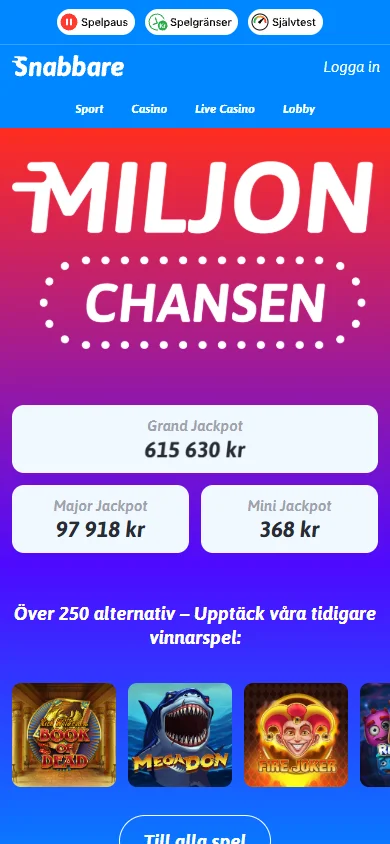Snabbare i mobilen - casinobonus och villkor