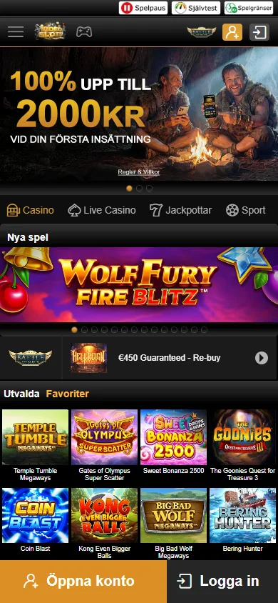Videoslots spelbibliotek i mobilen